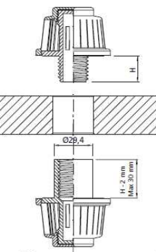 Filter nozzles for intermediate plate. Filter nozzles for ion exchange columns. Envotech lTD
